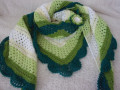 Mech a kapradí háčkovaný šátek