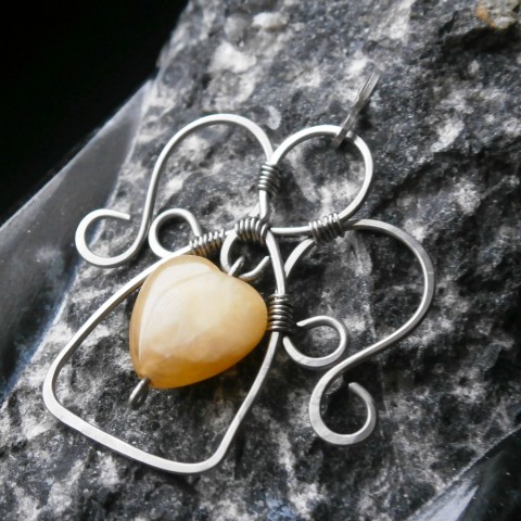 Tvůj anděl strážný přívěsek srdce dekorace ozdoba jaspis anděl andílek andělíček ochrana energie andělská zavěšení andělský ochranný pozitivní zavěsit energetizované 