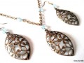 Řetízek a náušnice - lístky II.