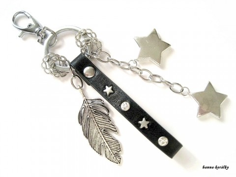 Přívěsek na kabelku - klíče 8. přívěsek stříbrný doplněk velký klíče klíčenka platina starostříbro filigrán modní na kabelku platinový 