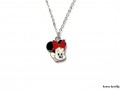 Řetízek Minnie s červenou mašlí