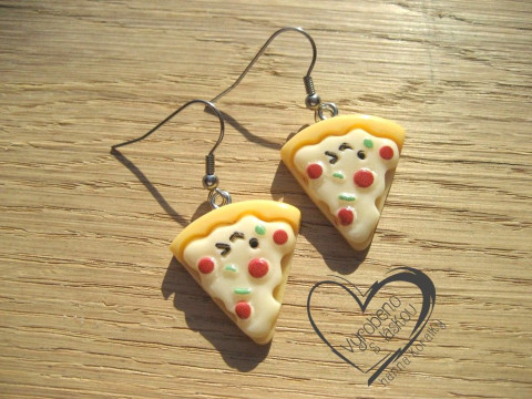 NÁUŠNICE - PIZZA veselé hravé sranda náušnice pas 