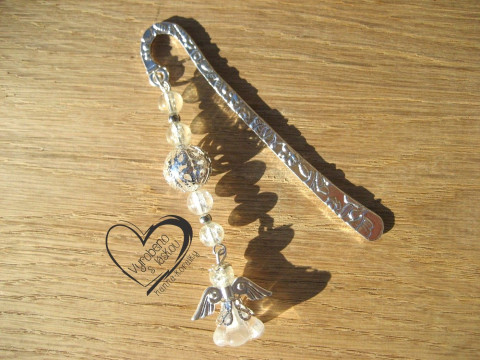 ZÁLOŽKA DO KNIHY - BÍLÝ ANDĚL I. záložka knížka anděl čtenář 