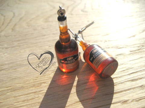 NÁUŠNICE - WHISKY I. vtipné sranda náušnice 