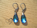 Náušnice - modré kapky