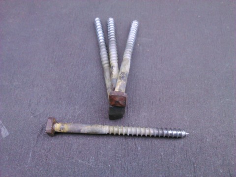 Kovaný vrut 6x80 surový kovaný hřebík šroubek šroub kovaný hřebík vrut 