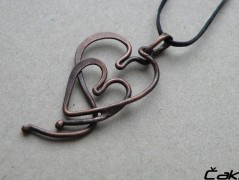 Náhrdelník - Tři kuličky larimaru