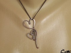 Náhrdelník - Tři kuličky larimaru