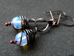 Náhrdelník - Tři kuličky larimaru