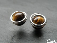 Náhrdelník - Tři kuličky larimaru