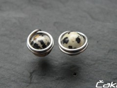 Náhrdelník - Tři kuličky larimaru