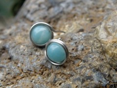 Náhrdelník - Tři kuličky larimaru