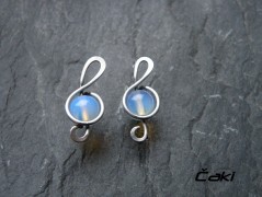 Náhrdelník - Tři kuličky larimaru