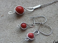 Náhrdelník - Tři kuličky larimaru