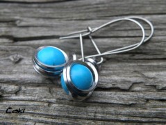 Náhrdelník - Tři kuličky larimaru