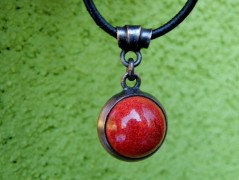 Náhrdelník - Tři kuličky larimaru