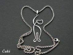 Náhrdelník - Tři kuličky larimaru