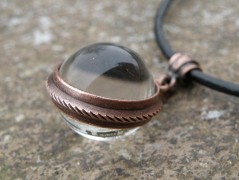 Náhrdelník - Tři kuličky larimaru