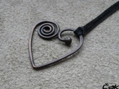 Náhrdelník - Tři kuličky larimaru