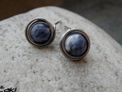 Náhrdelník - Tři kuličky larimaru