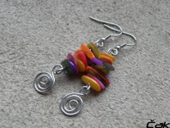 Náhrdelník - Tři kuličky larimaru