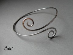 Náhrdelník - Tři kuličky larimaru