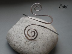 Náhrdelník - Tři kuličky larimaru