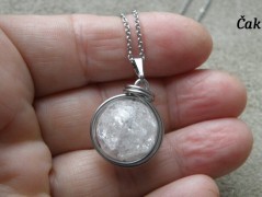 Náhrdelník - Tři kuličky larimaru