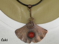 Náhrdelník - Tři kuličky larimaru