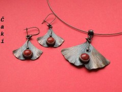 Náhrdelník - Tři kuličky larimaru