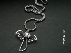 Náhrdelník - Tři kuličky larimaru