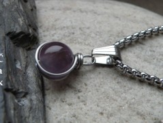 Náhrdelník - Tři kuličky larimaru