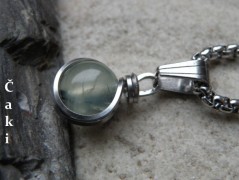 Náhrdelník - Tři kuličky larimaru