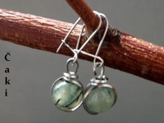 Náhrdelník - Tři kuličky larimaru