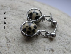 Náhrdelník - Tři kuličky larimaru