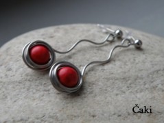 Náhrdelník - Tři kuličky larimaru