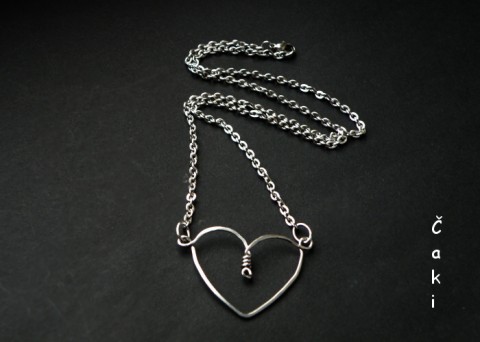 Přívěšek - srdce z lásky- nerez přívěsek srdce nerez valentyn 