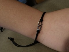 Náhrdelník - Tři kuličky larimaru