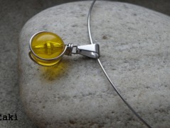 Náhrdelník - Tři kuličky larimaru