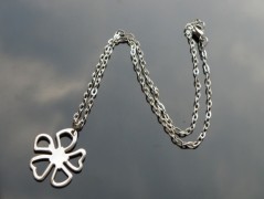 Náhrdelník - Tři kuličky larimaru