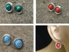 Náhrdelník - Tři kuličky larimaru