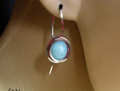 Náhrdelník - Tři kuličky larimaru