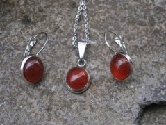 Náhrdelník - Tři kuličky larimaru