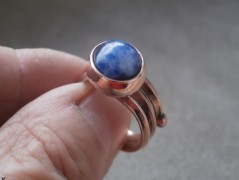 Náhrdelník - Tři kuličky larimaru