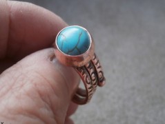 Náhrdelník - Tři kuličky larimaru