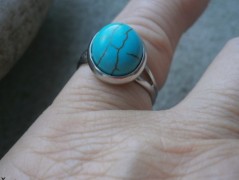 Náhrdelník - Tři kuličky larimaru