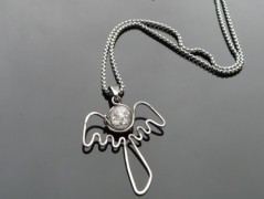 Náhrdelník - Tři kuličky larimaru