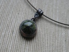 Náhrdelník - Tři kuličky larimaru