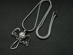 Náhrdelník - Tři kuličky larimaru