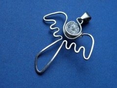 Náhrdelník - Tři kuličky larimaru